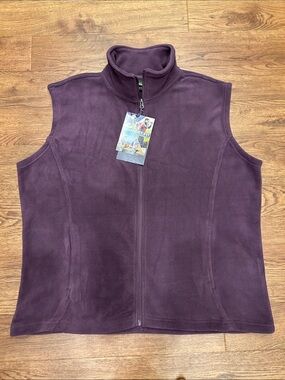 Stillwater Supply Co. Women's Sleeveless Fleece Vest - Plum Purple NWT Size XXL
